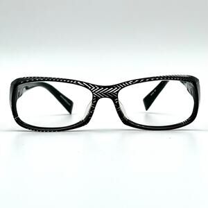 Vintage Alain Mikli PACT A0481-02 Eyeglasses Frames Black Y2K French 53-15-135